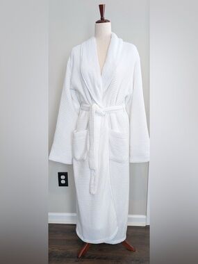 Pottery Barn Waffle Weave Resort Robe White Size Large